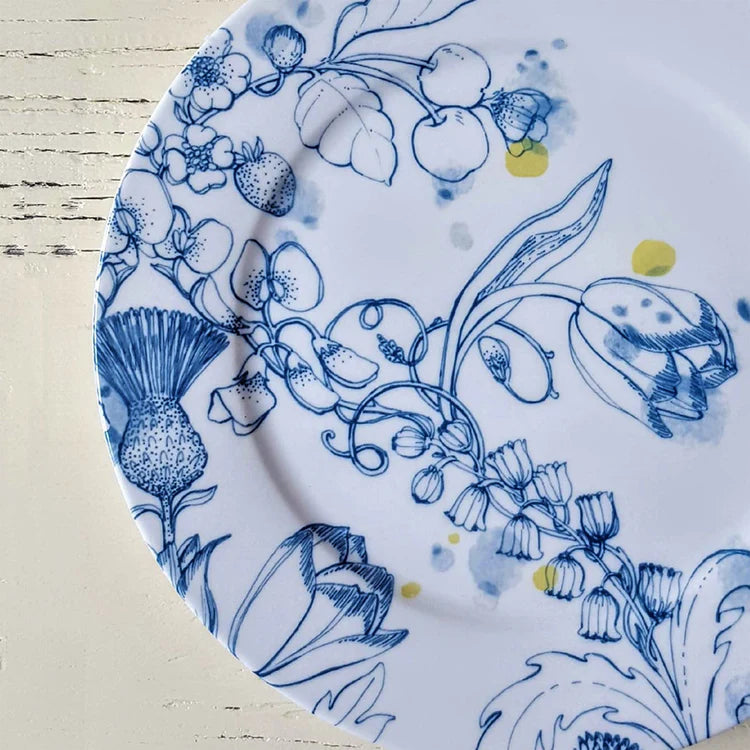 Blue Summer dinner plate #1