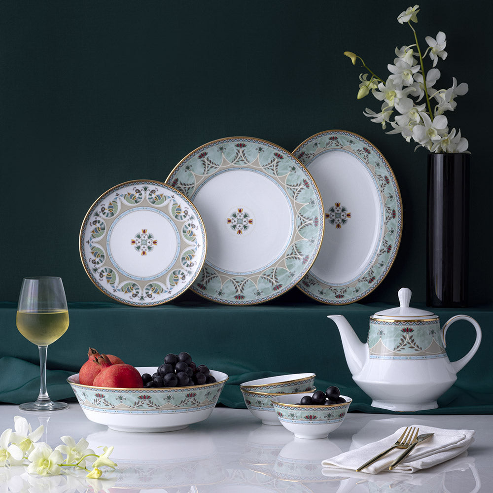 Noritake Serene Garden Tea Service, Set of 29