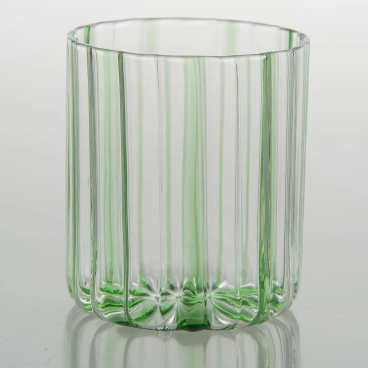 Green Stripes Glass