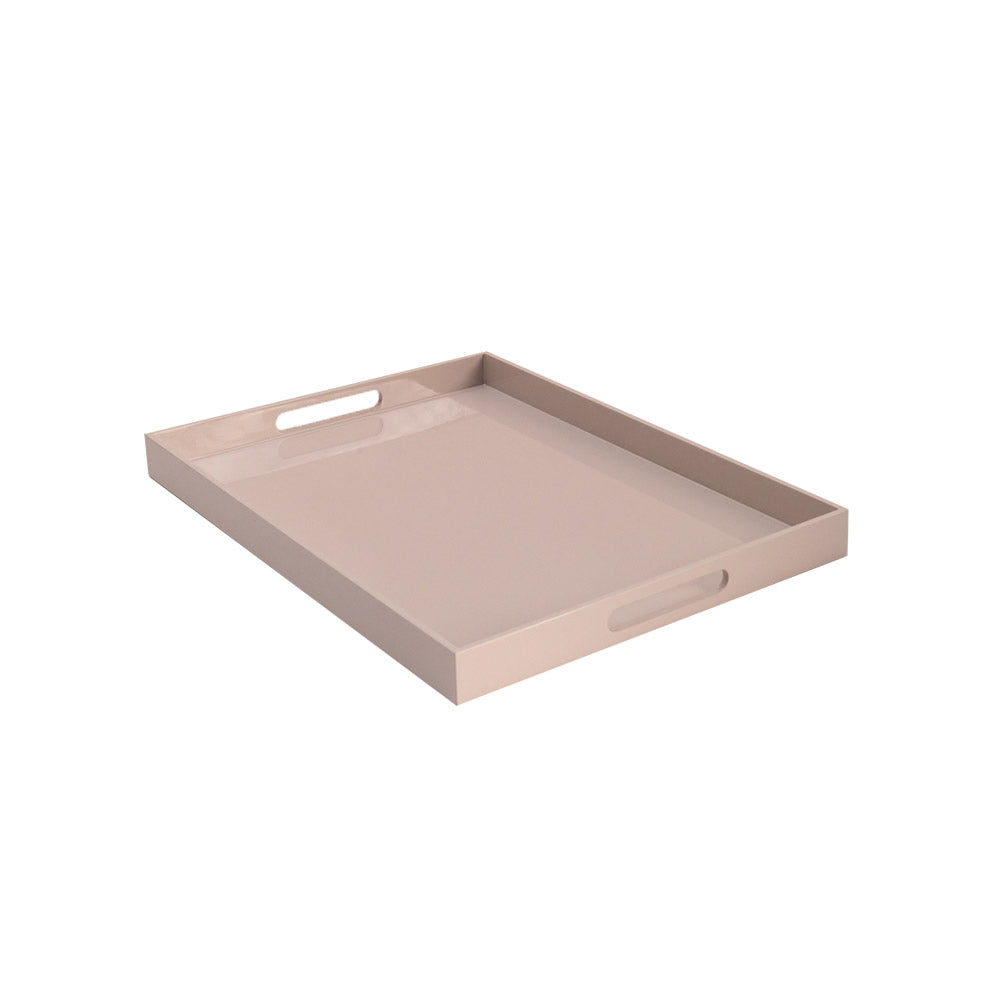 Lux Rectangular Lacquer Tray with Handles