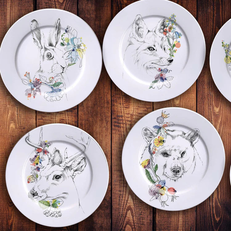An Ode To The Woods White Tailed Deer Dinner Plate