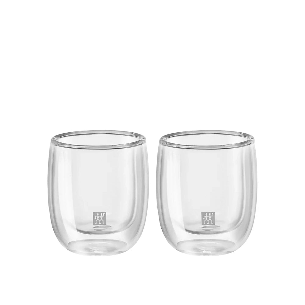 Double Wall Espresso Glasses 80ml, Set of 2