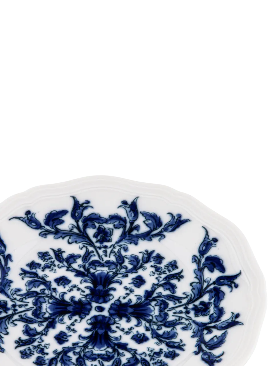 Babele Blue Flat Bread Plate