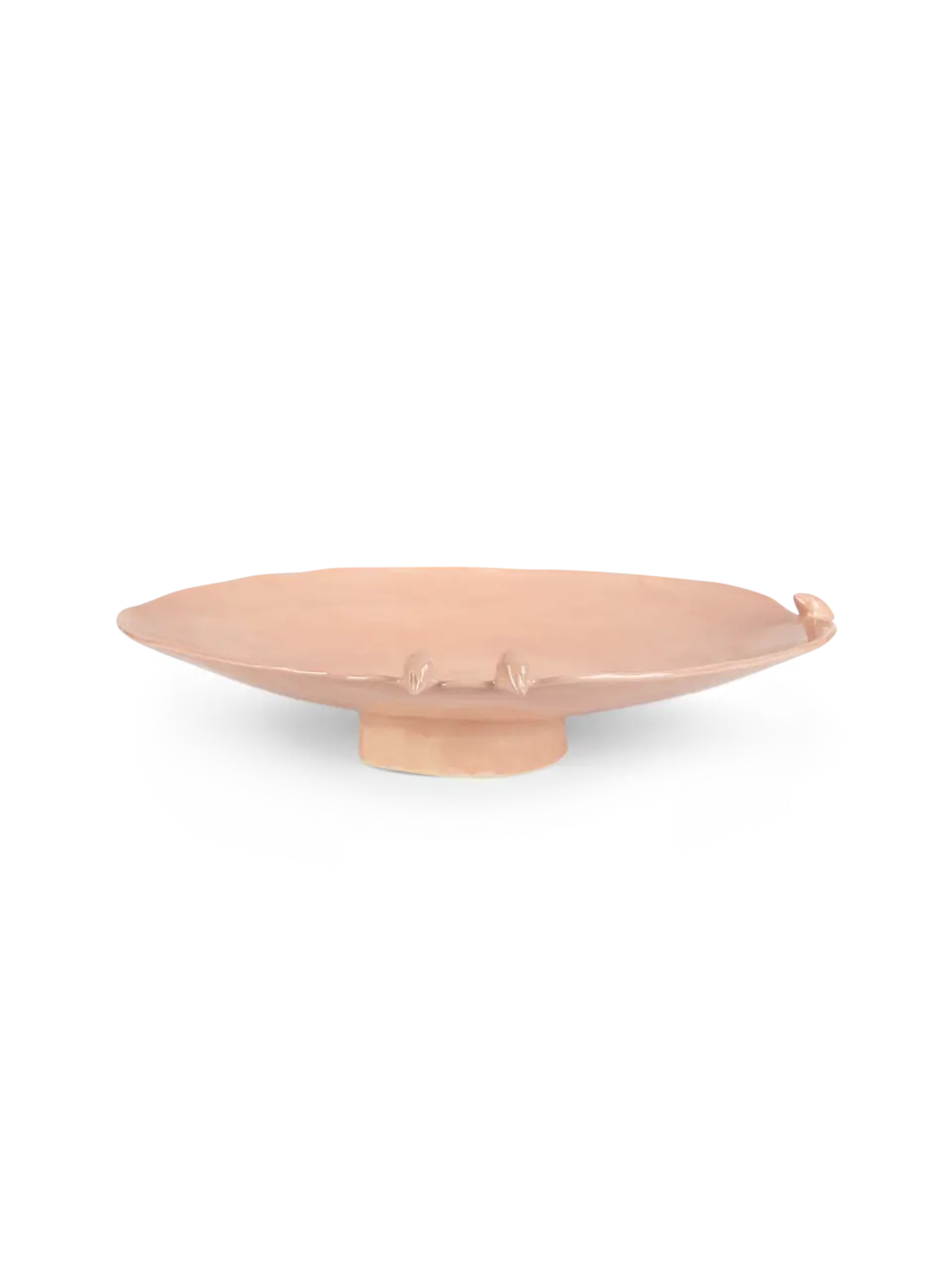 Flat Round Dish On Stand