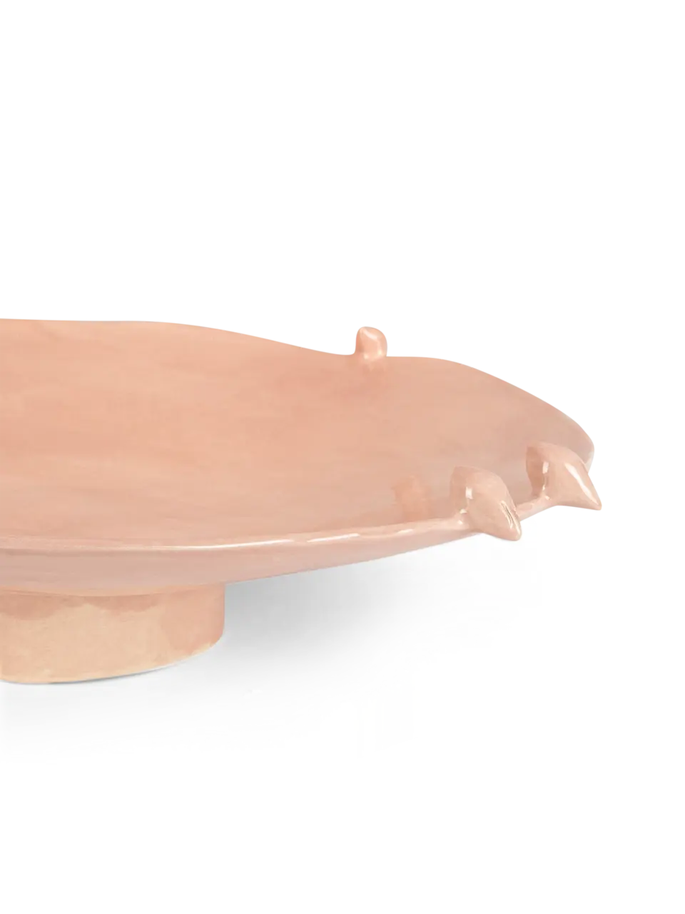 Flat Round Dish On Stand