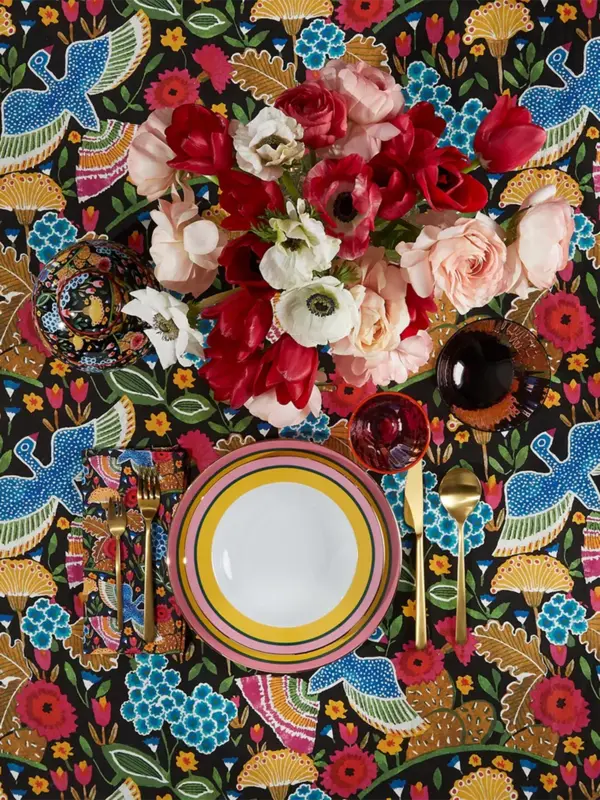 Set of 2 Rainbow Giallo Dinner Plates