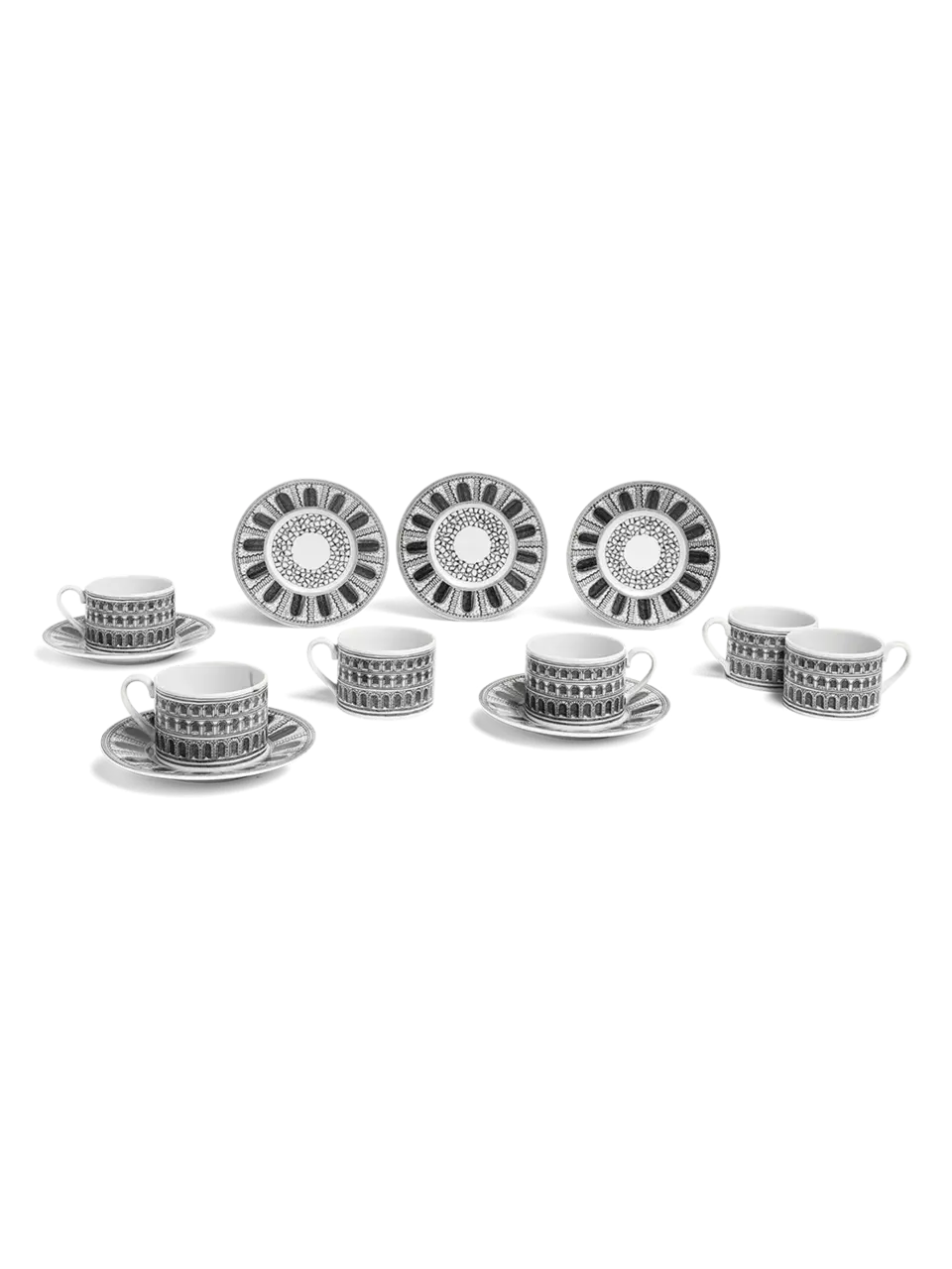Set 6 Tea Cups Architettura