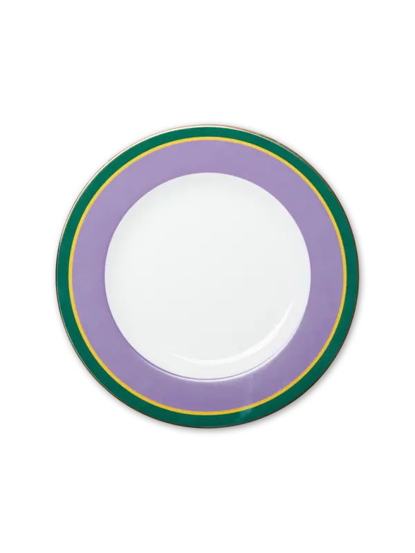 Rainbow Viola Soup Plates