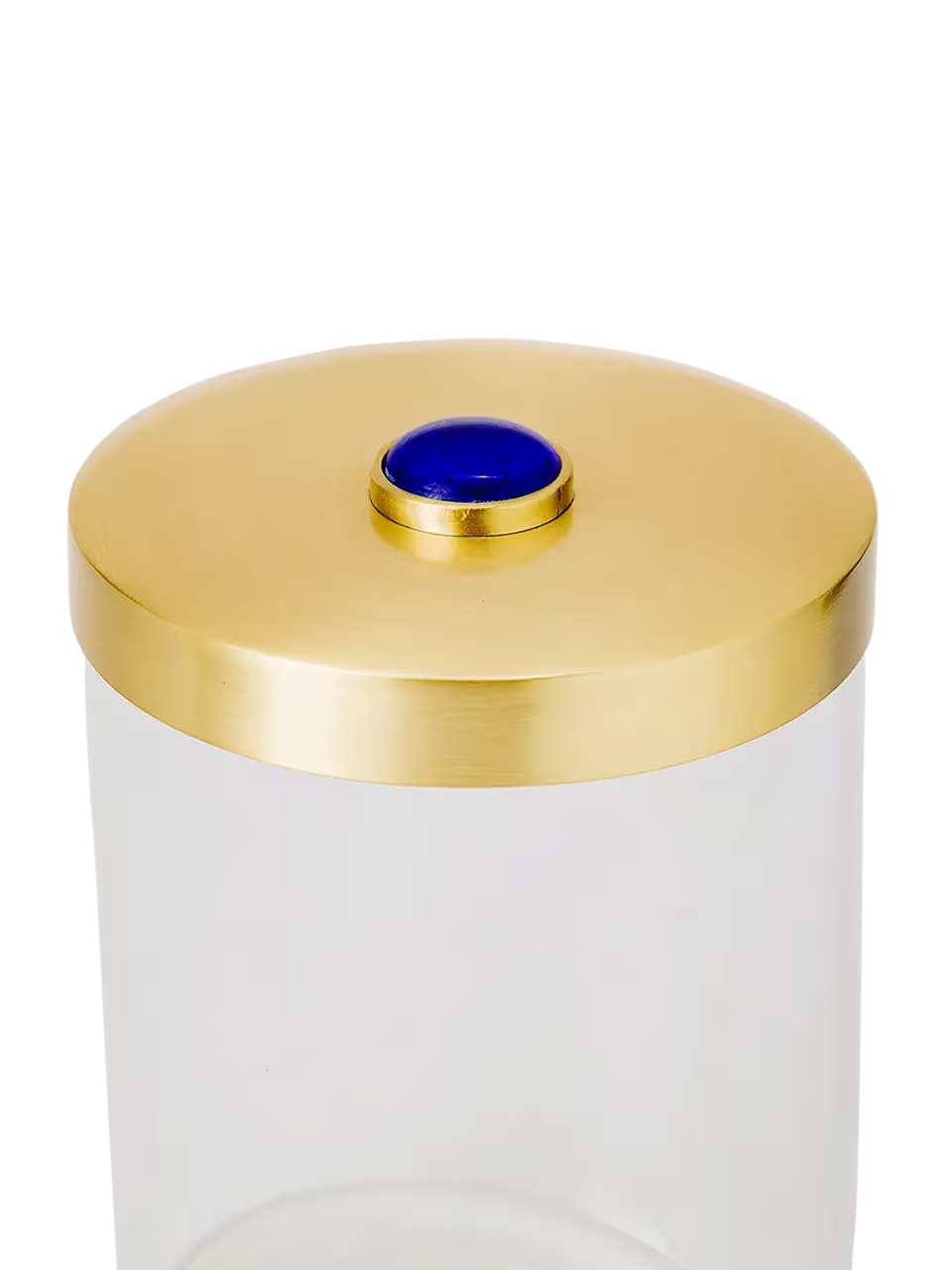 Slanted Blue Stone Candy Jar