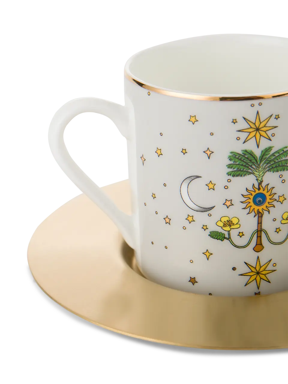 Set of 6 3D Nourie Espresso Cup and Saucers