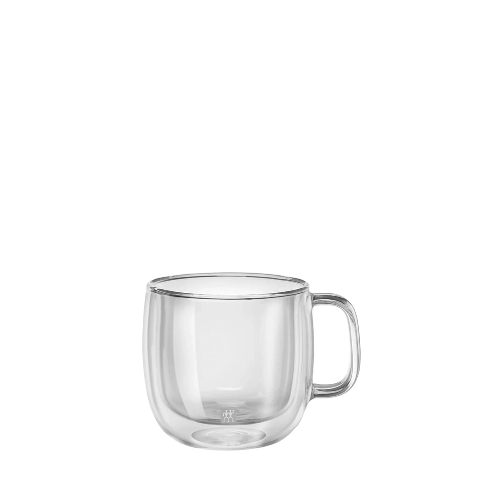 Double Wall Cappuccino Mugs 450ml, Set of 2