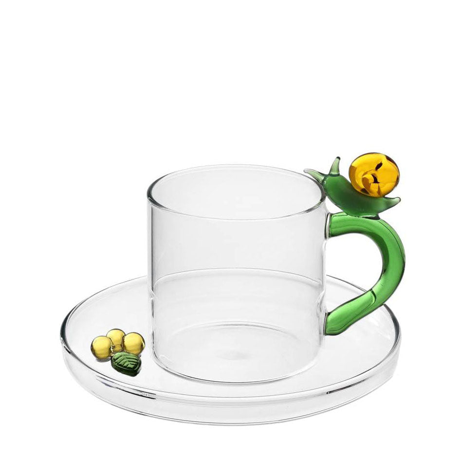 coffee cup w/saucer Snail