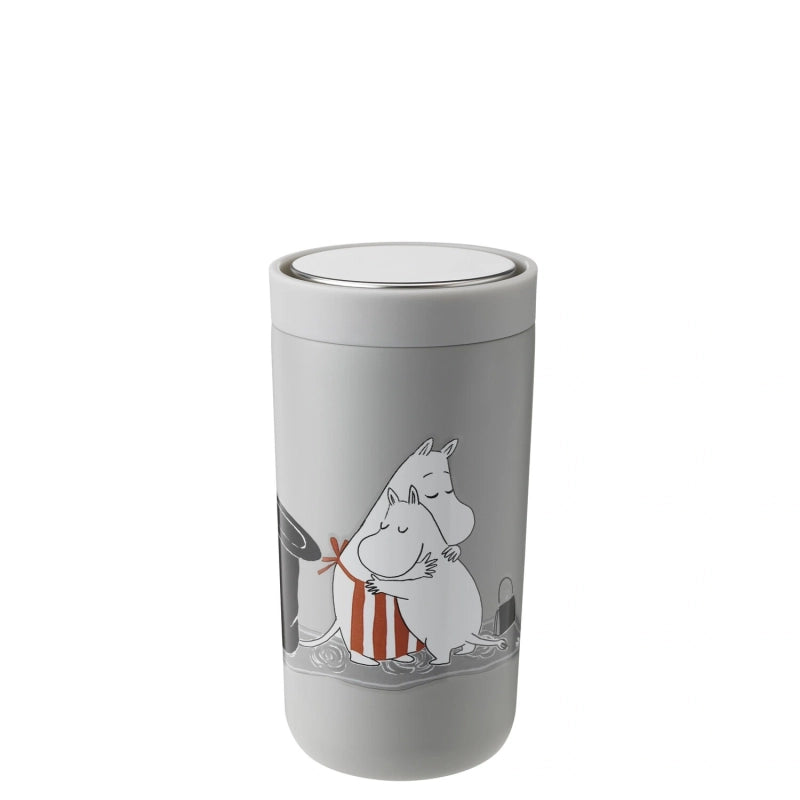 To Go Click vacuum insulated cup, 0.4 l. - soft light grey - Moomin