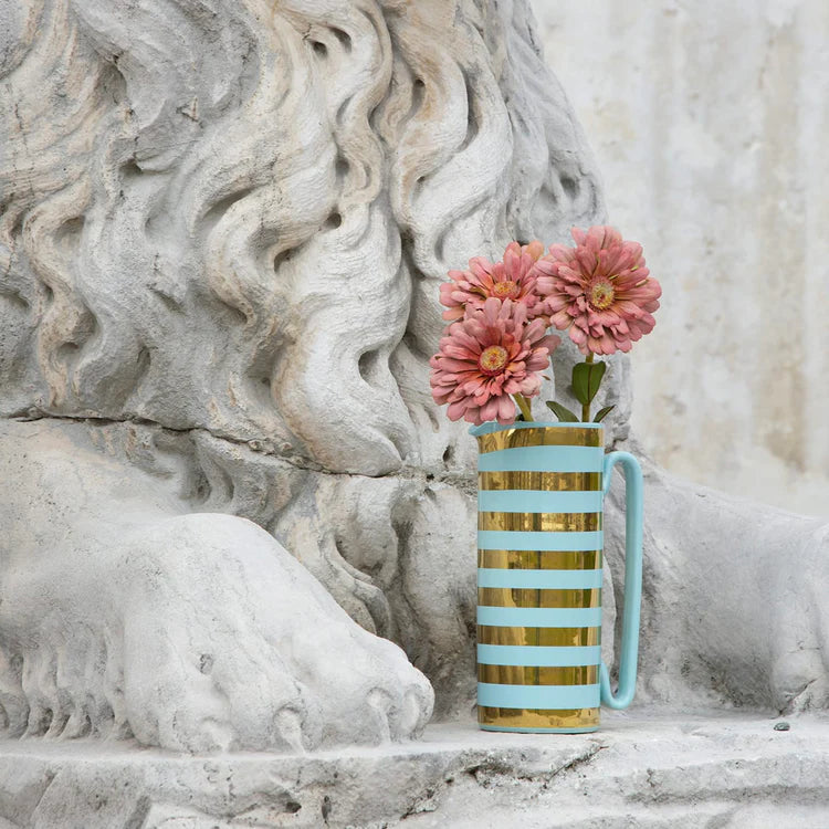 Serlio Gondoliere Gold & Blue Pitcher