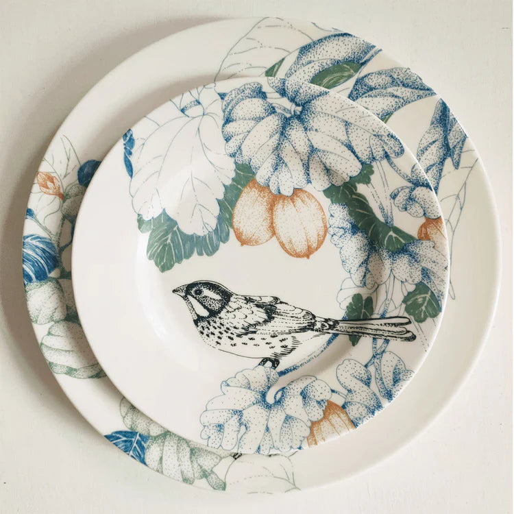 Bird Song Set of 2 Polychrome Bread Plates #2