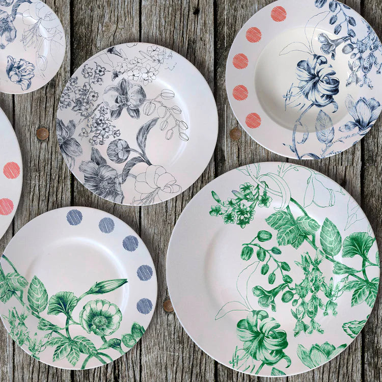 Marie Antoinette Green Dinner Plate