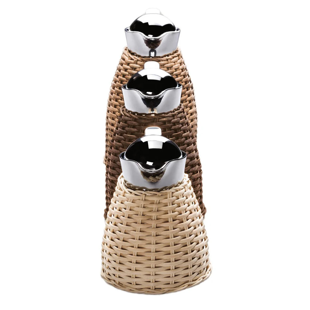 Insulated Carafe Chantilly in Rattan by Pigment France x