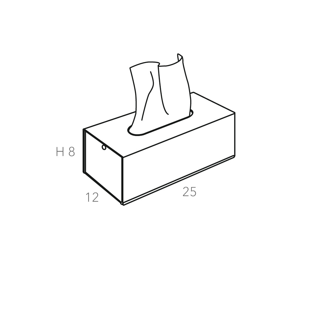 Tissue box for Kleenex Steel