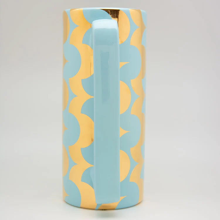 Serlio Cicappa Gold 24K & Blue Carafe