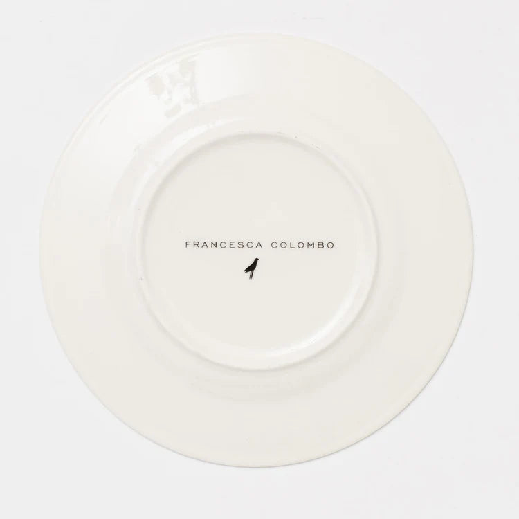 Marie Antoinette Black Dessert Plate
