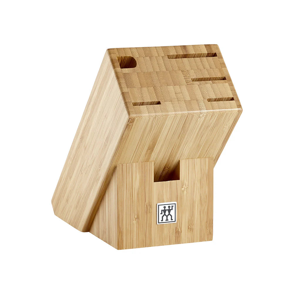 Empty Bamboo Knife Block, 6 Slots