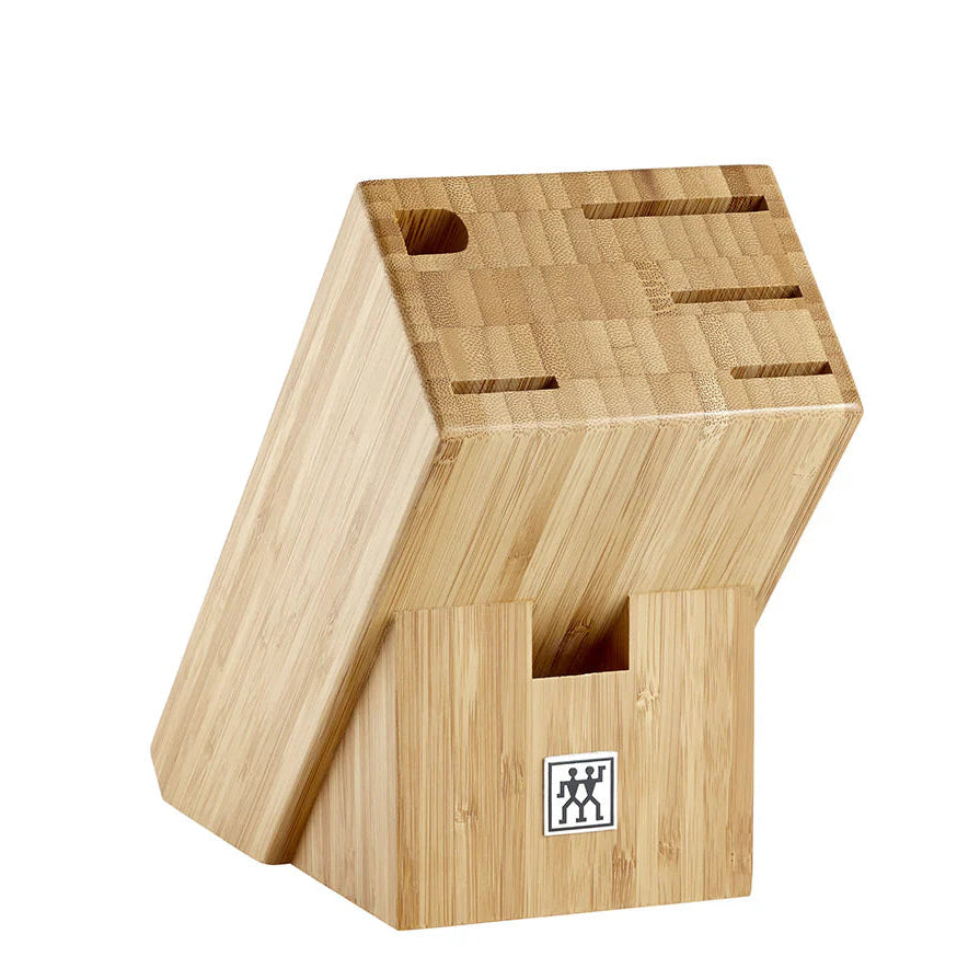 Empty Bamboo Knife Block, 6 Slots