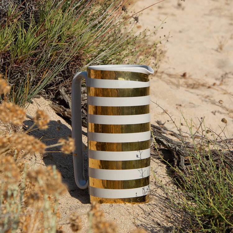 Serlio Gondoliere Gold 24K & Gray Carafe