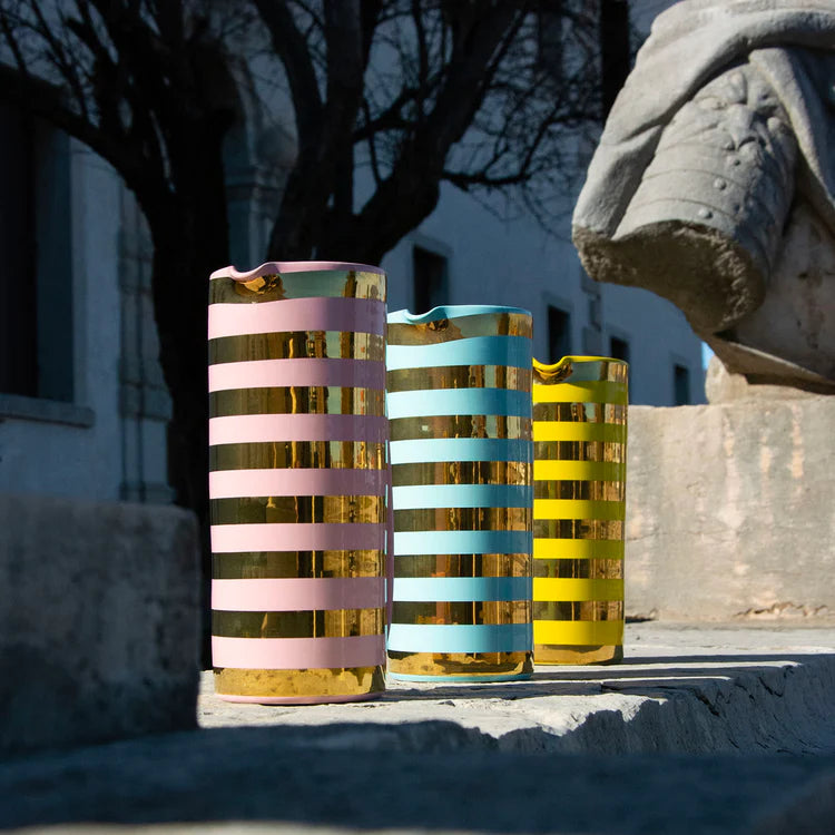 Serlio Gondoliere Gold & Pink Pitcher