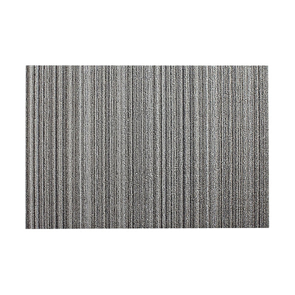 Chilewich's Shag Skinny Stripe is a durable and attractive doormat with vinyl backing. Dining table mat