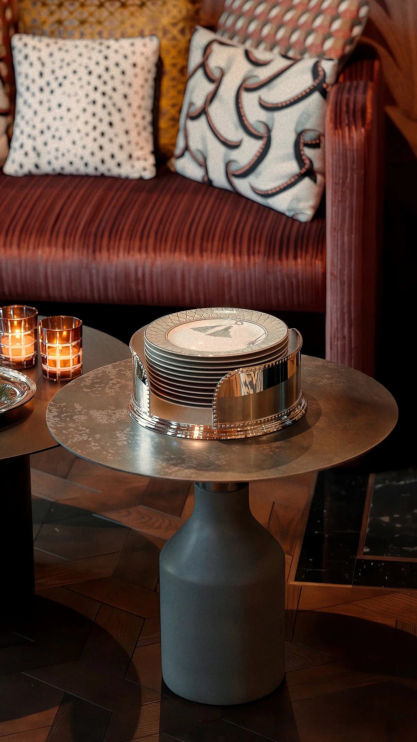 Silver Plated Plate Stand
