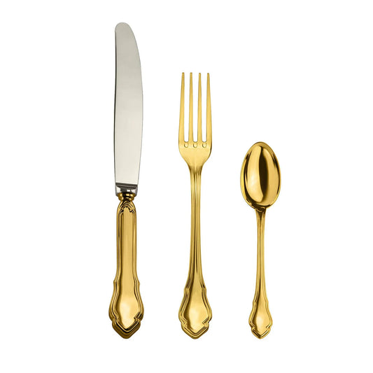 Barocco 2 Golden Fruit 3-Piece Cutlery Set