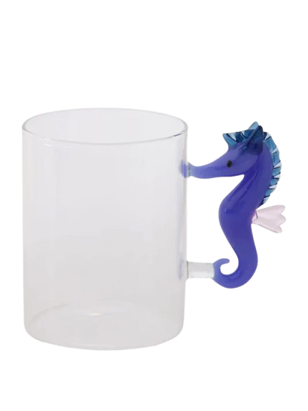 Mug seahorse w/ fin pink