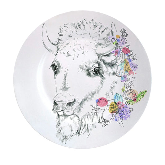 An Ode To The Woods Bison Dinner Plate
