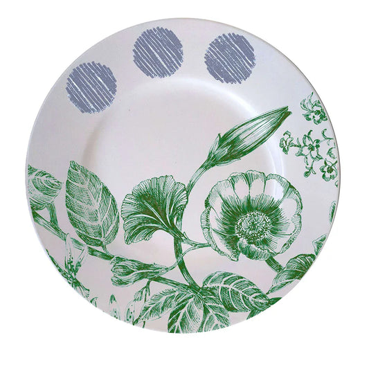 Marie Antoinette Green and Blue Set of 2 Bread Plates