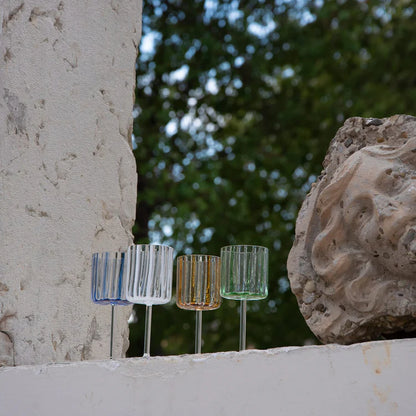 Loos White Stripe Goblet