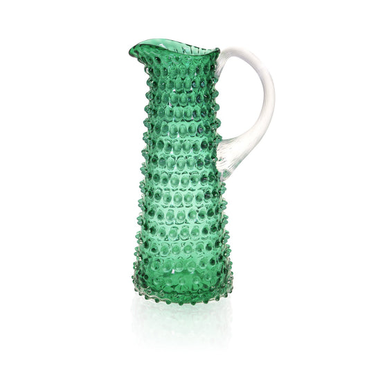 Underlay Dark Green Hobnail Jug Tall