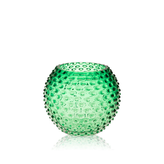 Underlay Dark Green Hobnail Vase