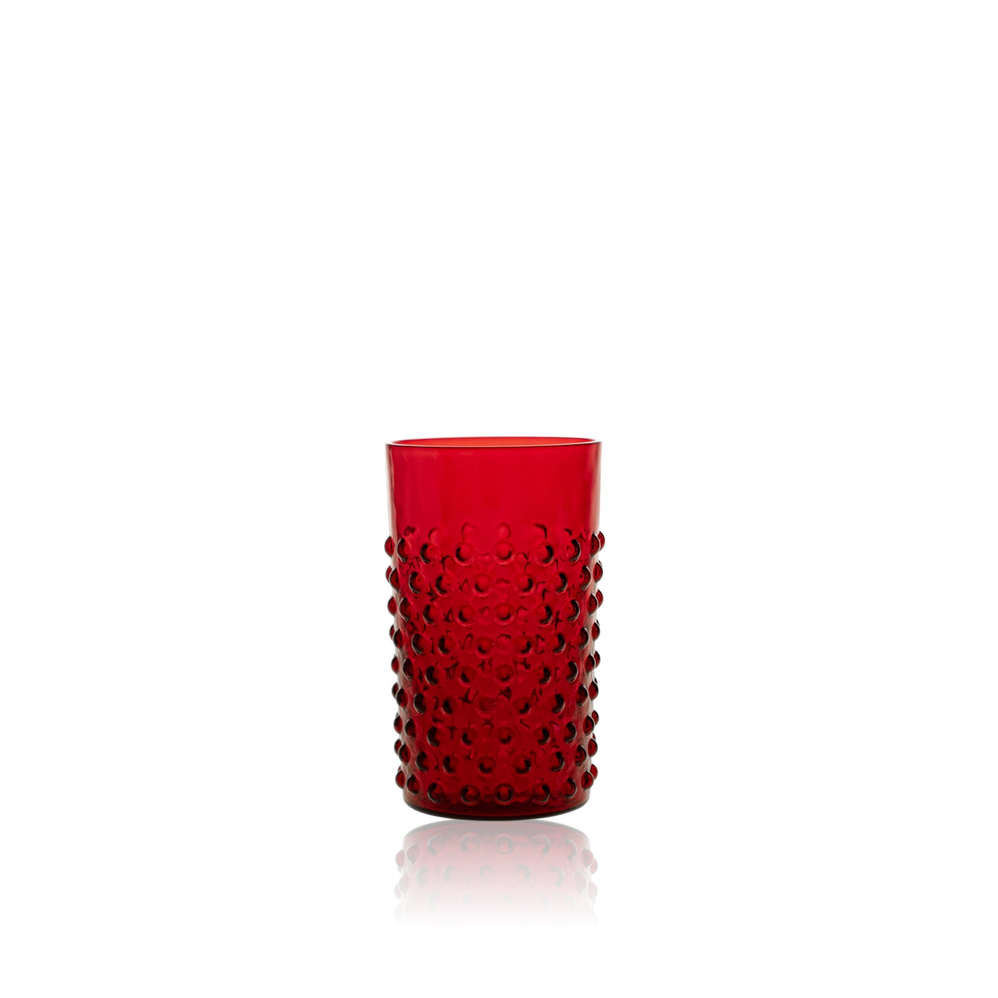 Underlay Garnet Hobnail Tumbler