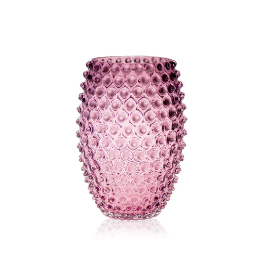 Underlay Violet Egg Hobnail Vase