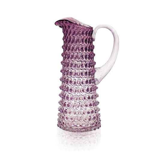 Underlay Violet Hobnail Jug Tall