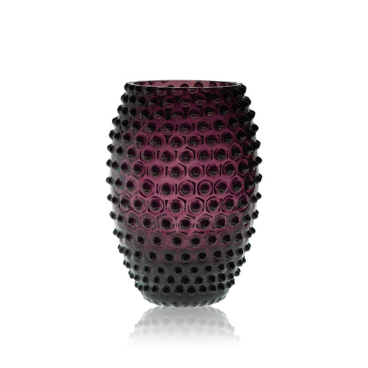 Violet Egg Hobnail Vase