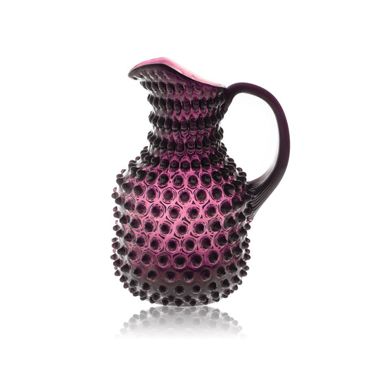 Violet Hobnail Square Jug