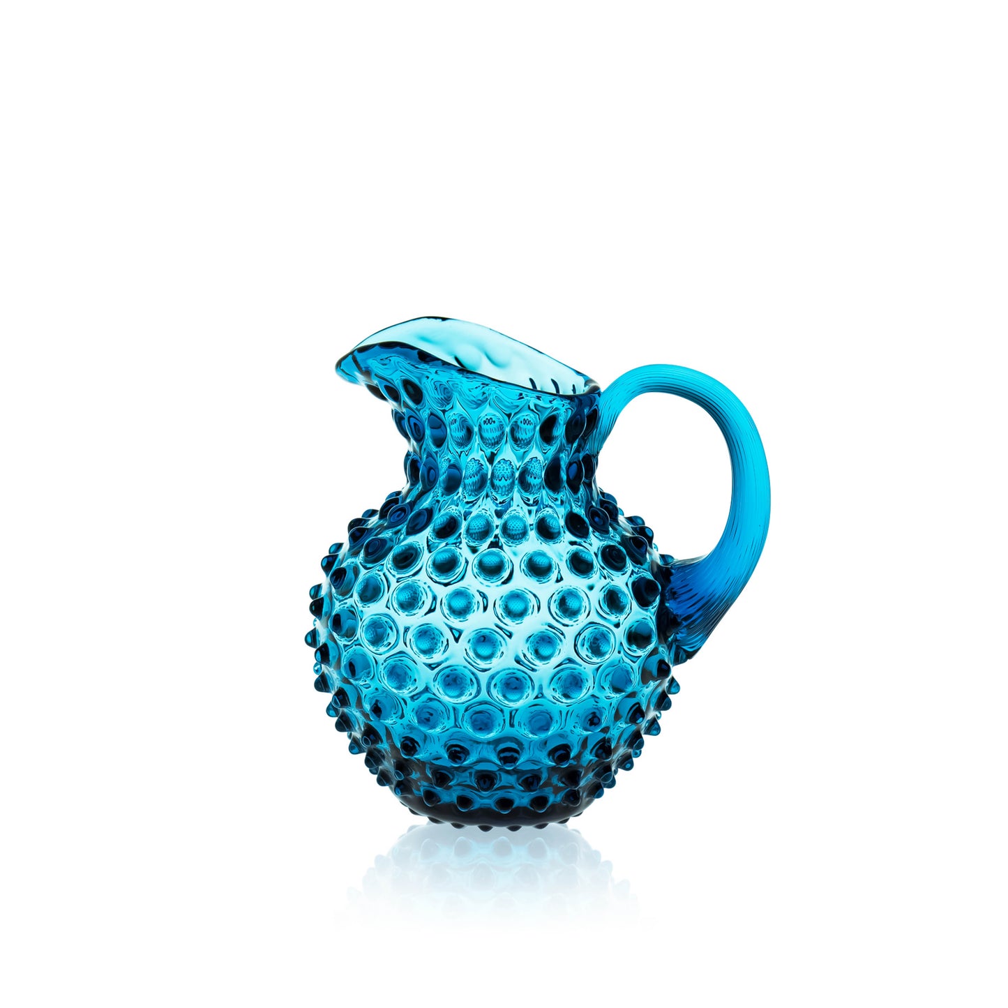 Aquamarine Hobnail Jug 1L