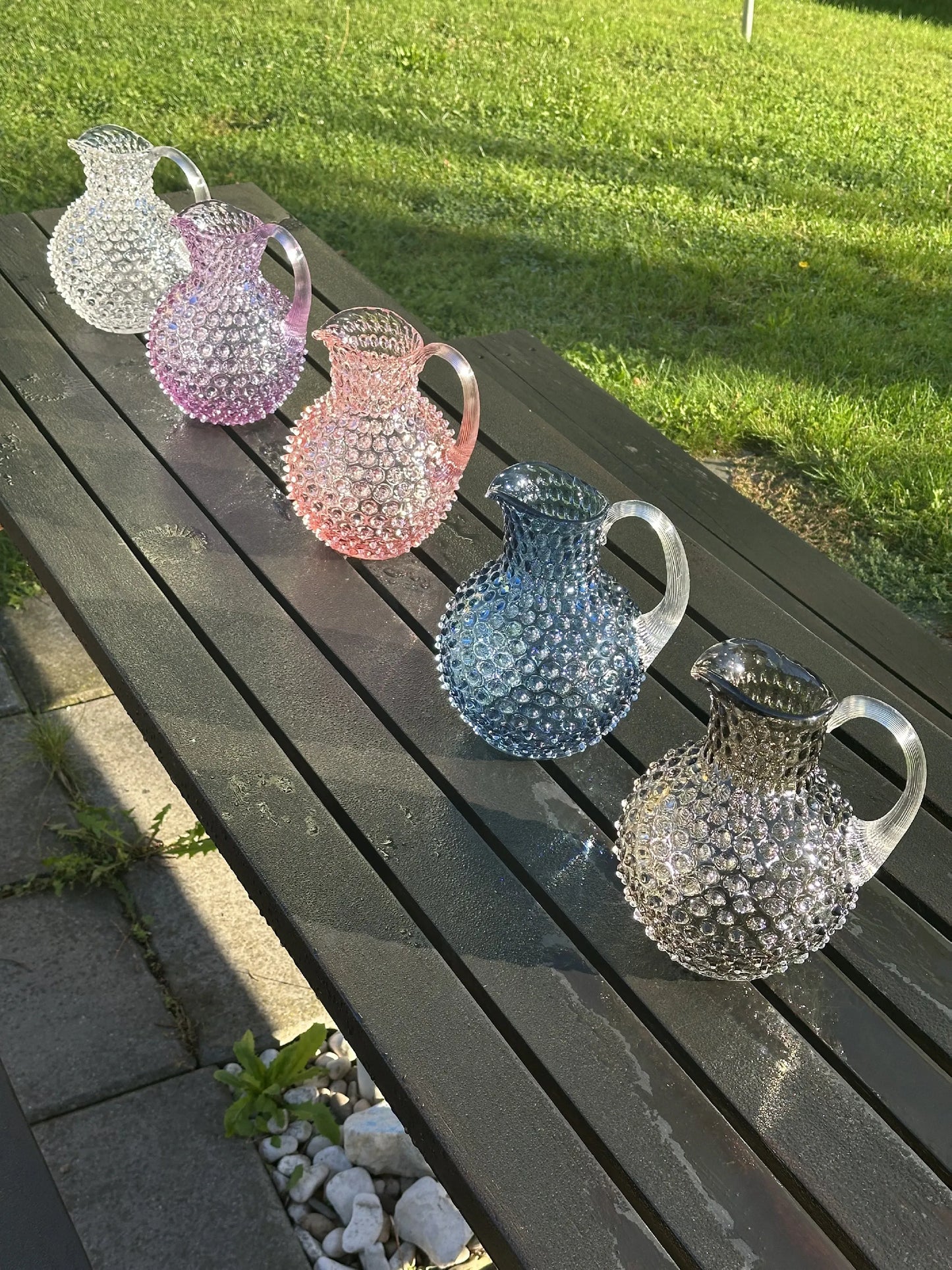 Paris Hobnail Jug 2L Rosa