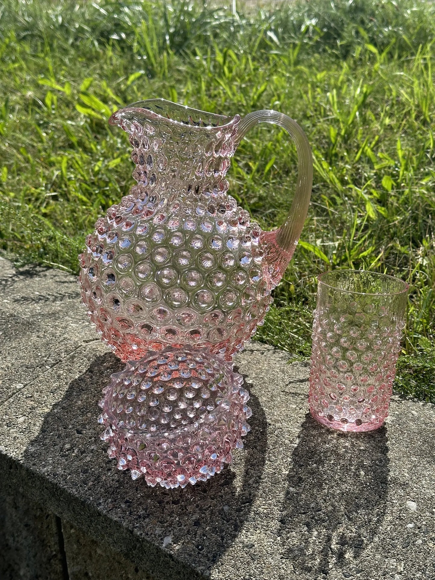 Paris Hobnail Jug 2L Rosa