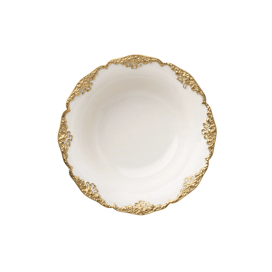 Irene Set of 2 White & Gold Bowls