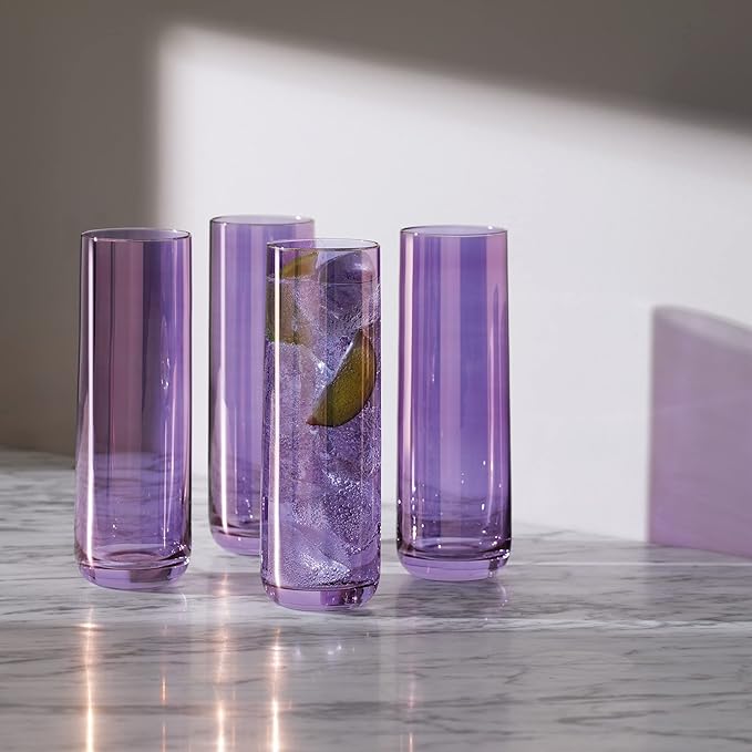 Aurora Highball 420ml Polar Violet x 4