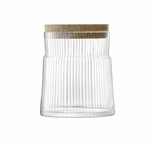 Gio Line Container & Cork Stopper H12.5cm Clear