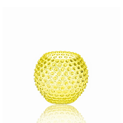 Hobnail Globe Vase 18 cm Citron