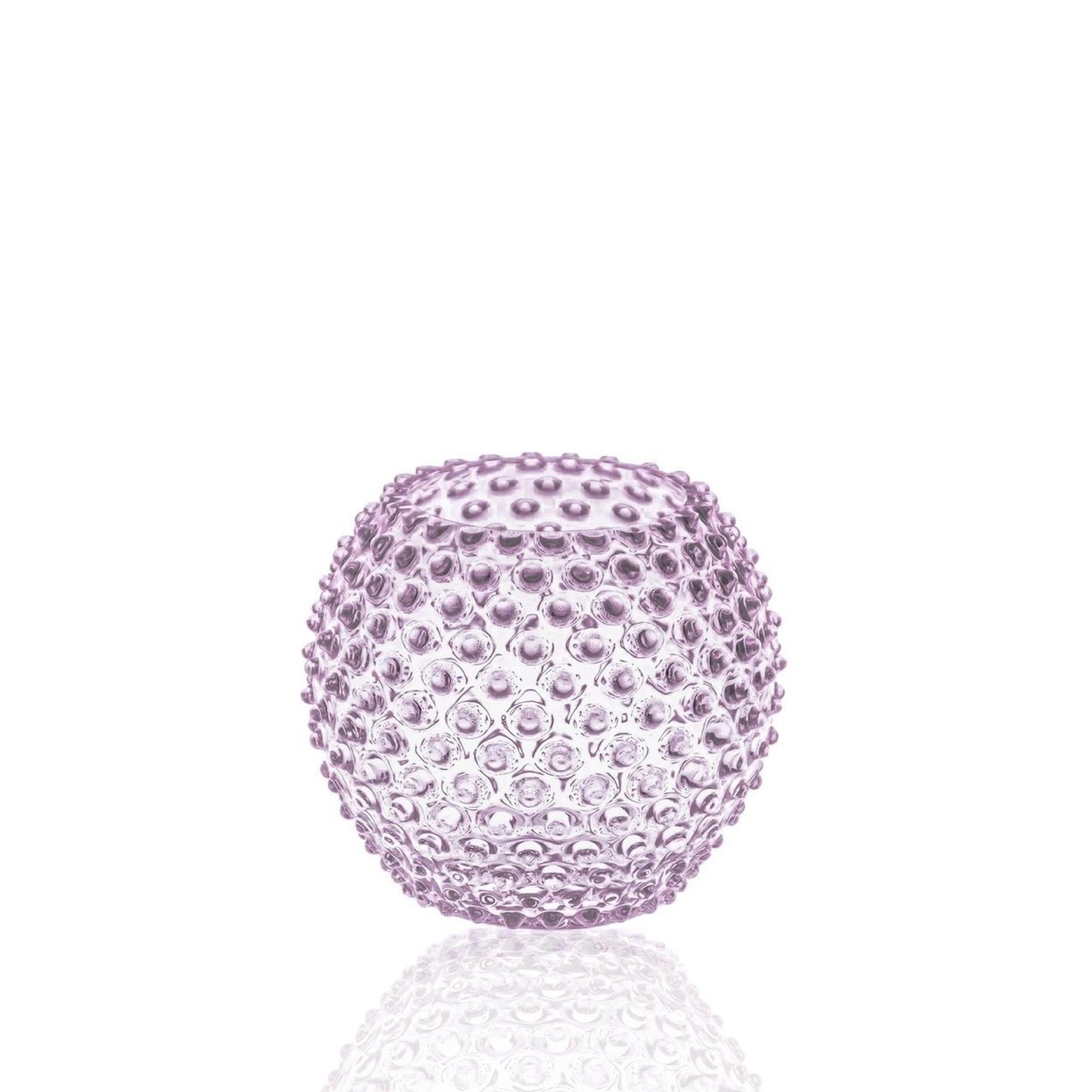 Hobnail Globe Vase 18 cm Lilla